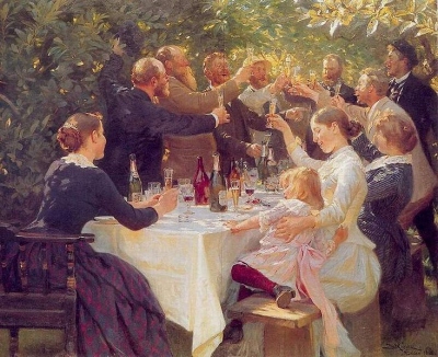 "Hip hip hurra" af P.S. Krøyer